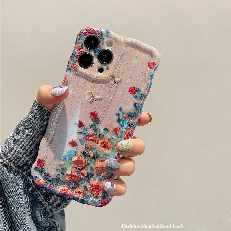 Flowers Painting Lovers Phone Case