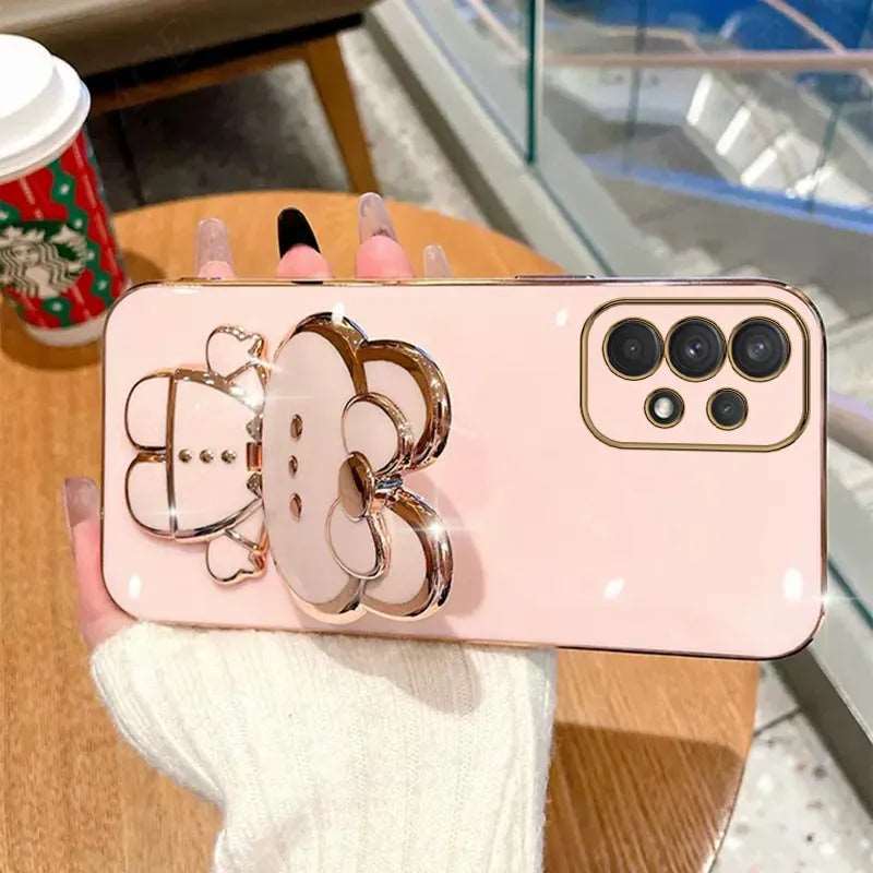 Bunny Plating Phone Holder Case For Samsung