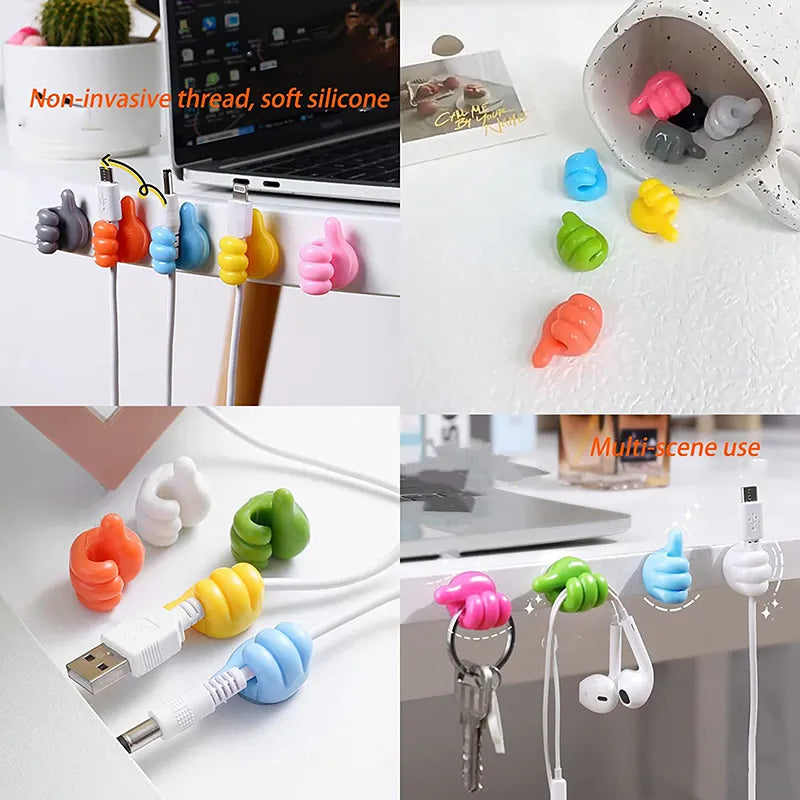 Self-Adhesive Silicone Thumb Organizer (5pcs) FREE PLUS SHIPPING