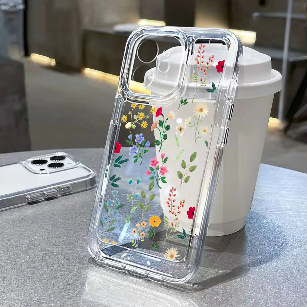 Soft Clear Flowers Phone Case