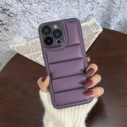 Luxury Puffer Jacket iPhone Case