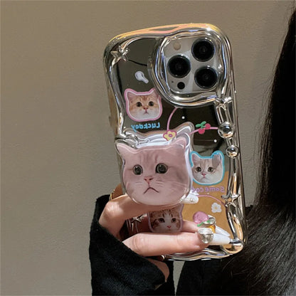 Cute 3D Cat Lovers Phone Case