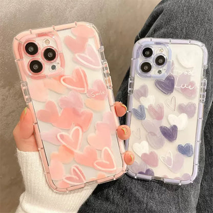 Love Heart Soft Bumper Case