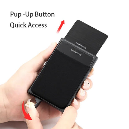 Pop-Up RFID Aluminum Card Holder