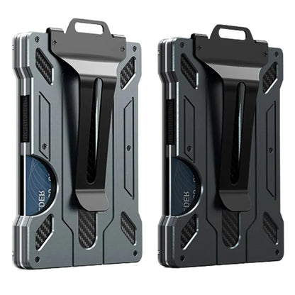 Slim Tactical Aluminum Wallet - Holds Up to 15 Cards