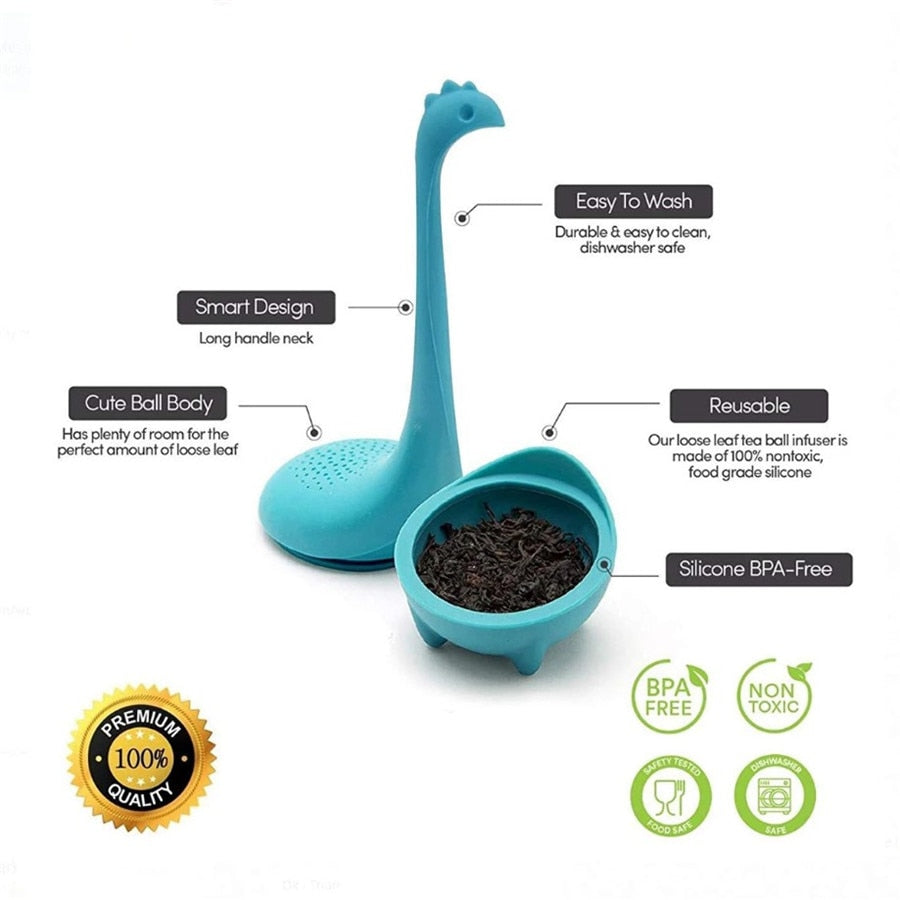 Ness Monster Silicone Tea Strainer Filter