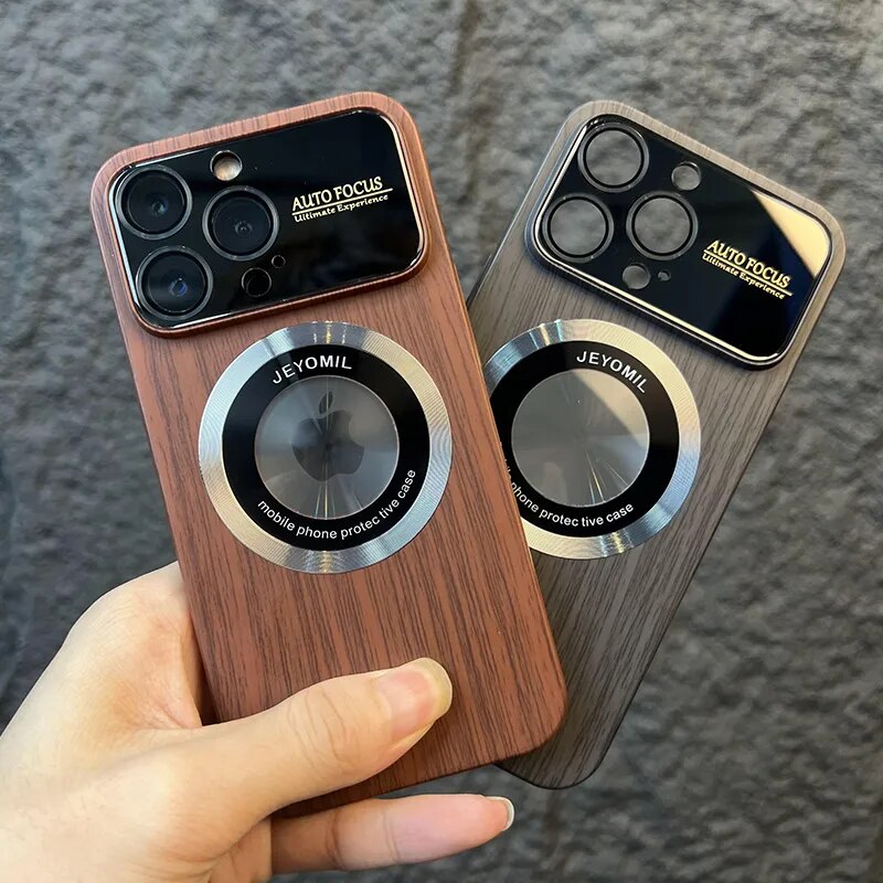 Wood Grain Magsafe Phone Case