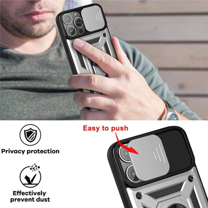 iPhone Armor Magnetic Ring Stand Case