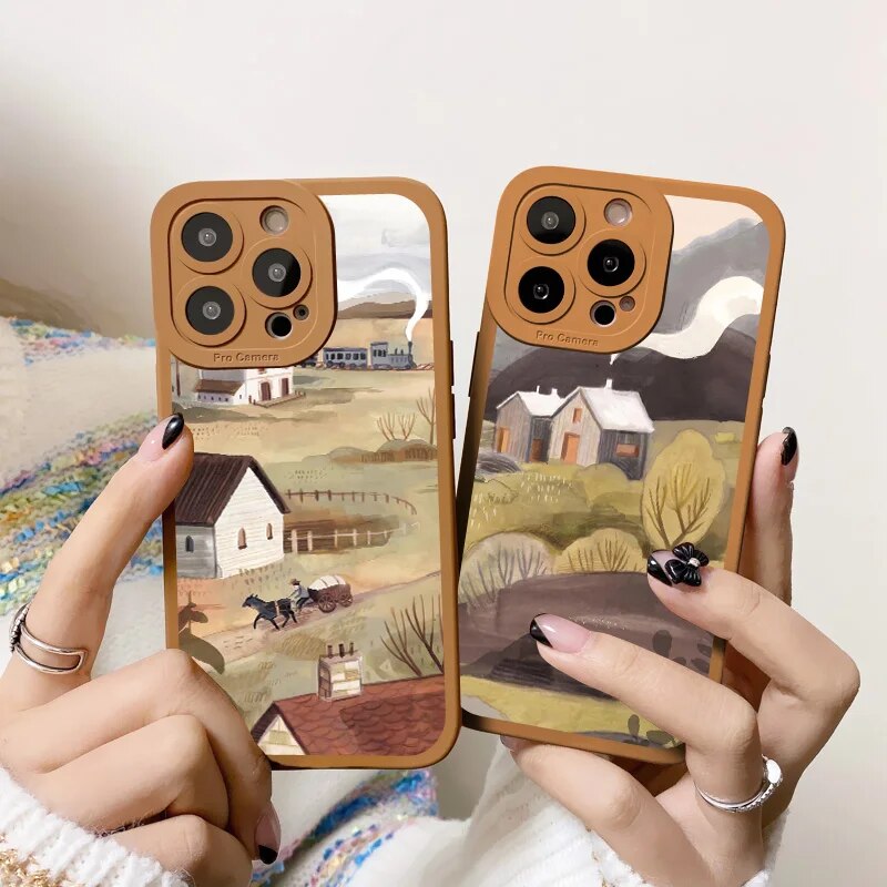 Watercolor Painting Lovers Phone Case