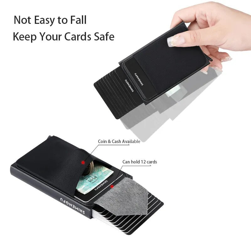 Pop-Up RFID Aluminum Card Holder