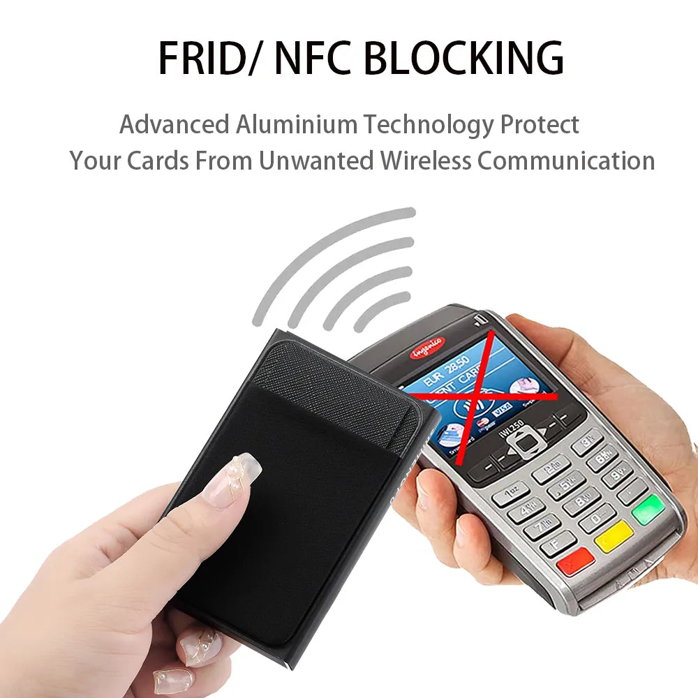 Pop-Up RFID Aluminum Card Holder