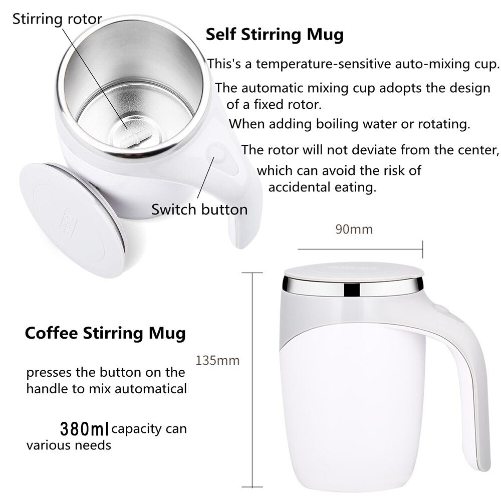 Automatic Stirring Magnetic Mug