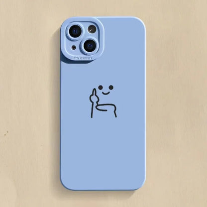 Cartoon Middle Finger Phone Case