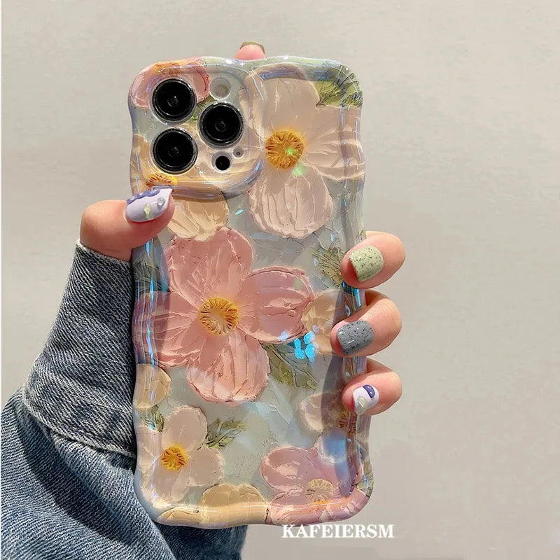 Flowers Painting Lovers Phone Case V2