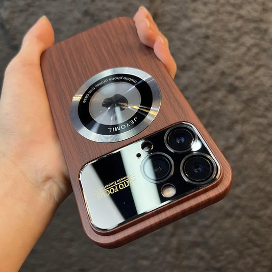 Wood Grain Magsafe Phone Case