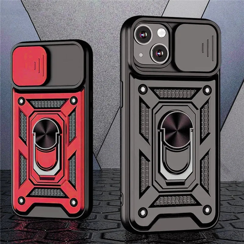 iPhone Armor Magnetic Ring Stand Case