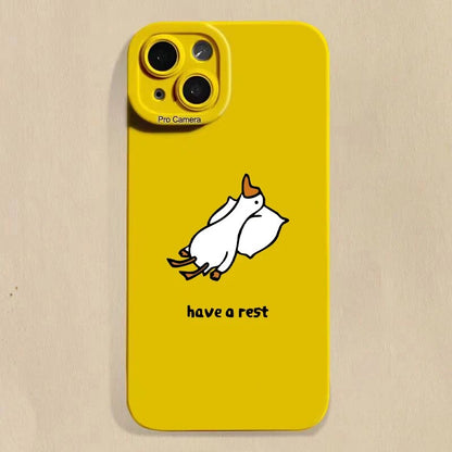 Minimalist Duck Cartoon Phone Case