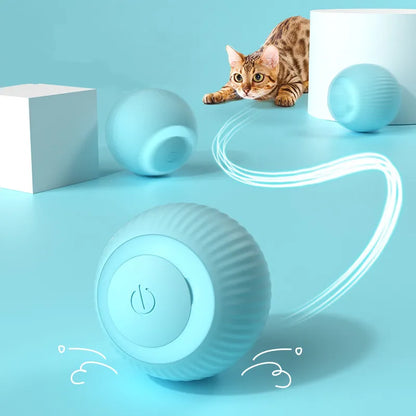 PurrfectPlay Smart Cat Ball - Interactive Rolling Toy for Cats