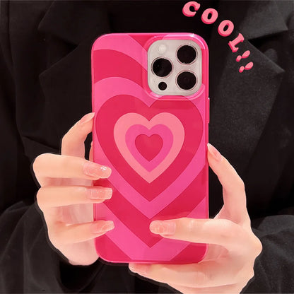 Sweet Love Heart Pattern Lovers Phone Case