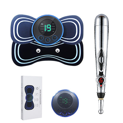 EMS Therapy Kit - All-In-One - EMS Foot Pad + Neck Massager + Moxibustion Pen