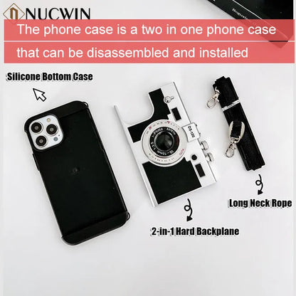 3D Retro Camera Phone Case