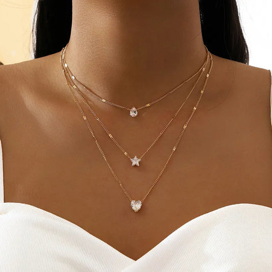 💝 Eternal Love Necklace - Crystal Zircon Heart