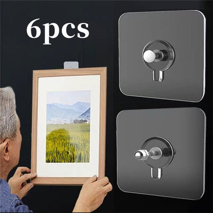 NO MORE NAILS - Self-Adhesive Multi-Function Hooks (6pcs)