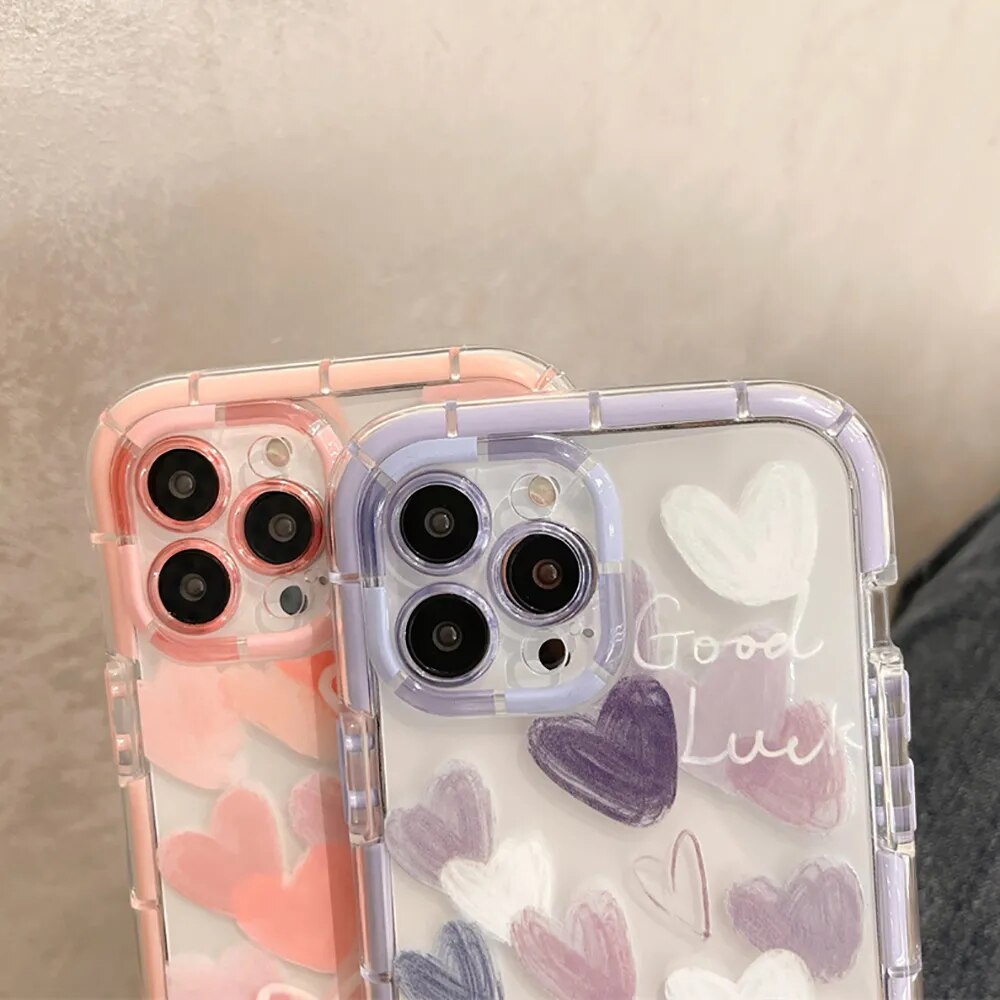 Love Heart Soft Bumper Case