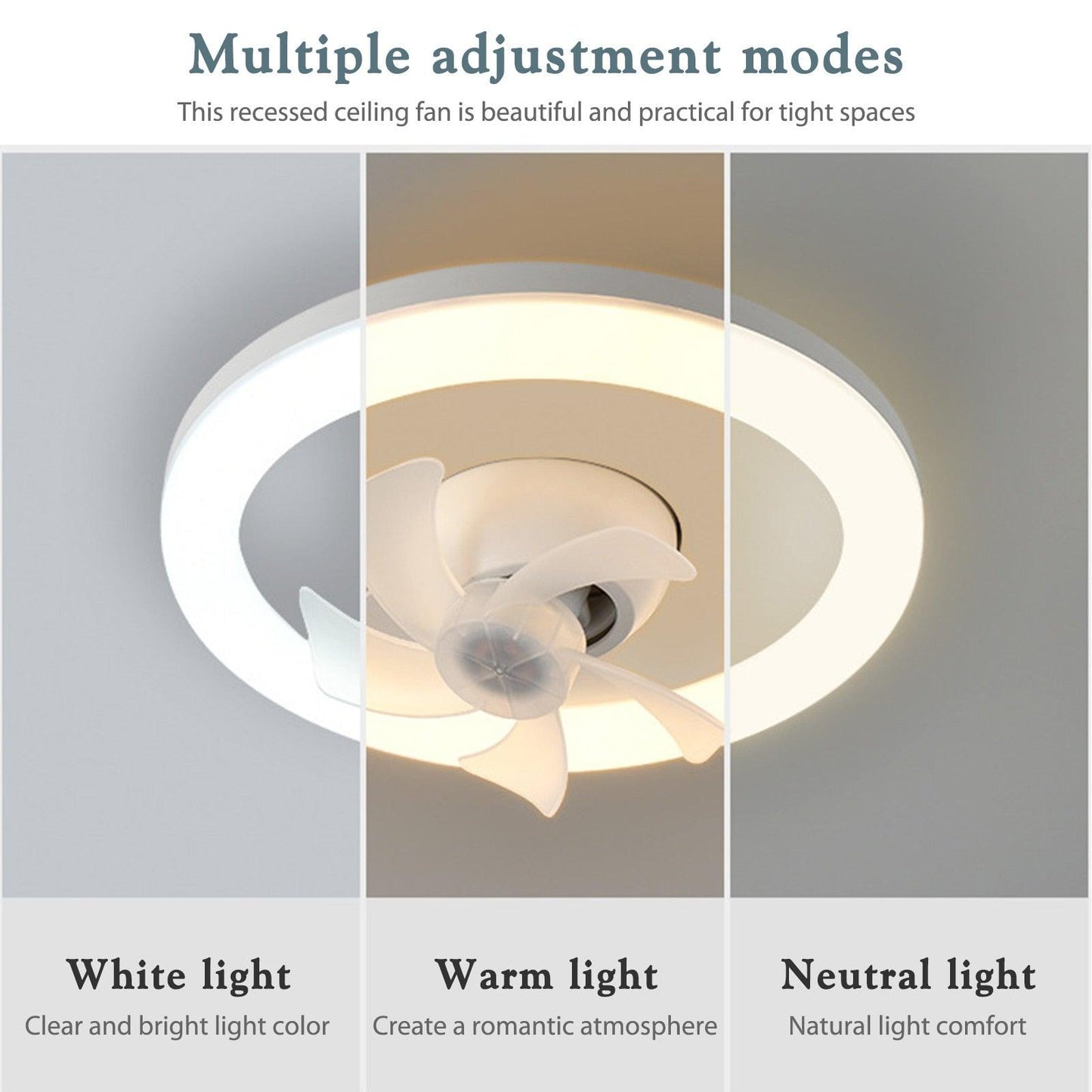 Light 48/60W + 3-Speed Cooling Fan