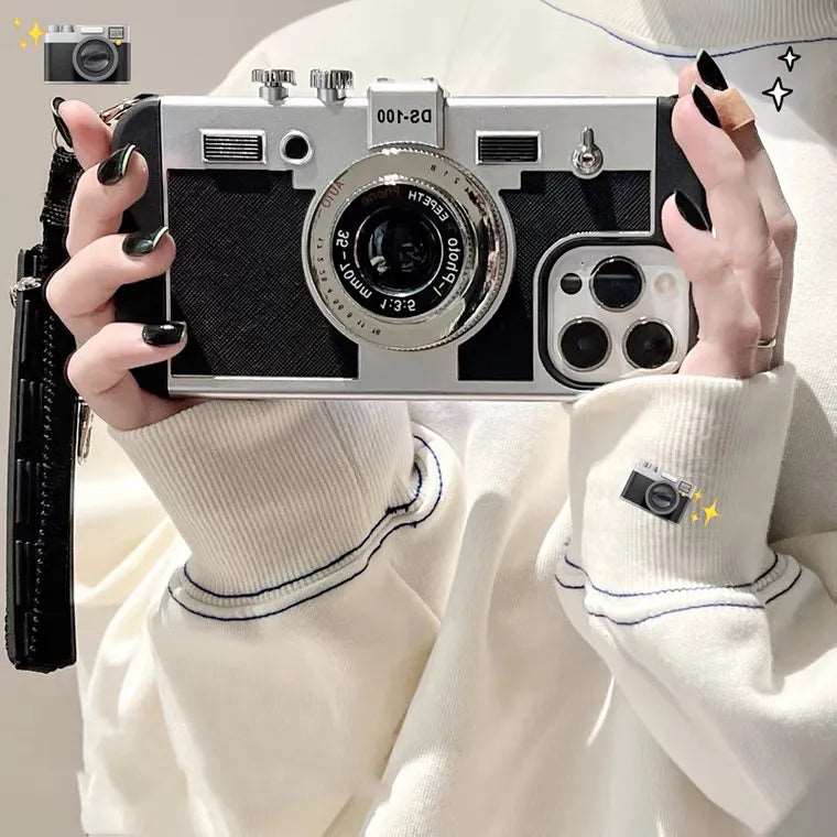 3D Retro Camera Phone Case