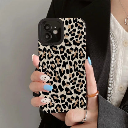 Leopard Pattern Lovers Phone Case