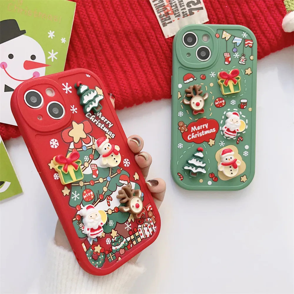 Xmas 3D Cartoon Phone Case