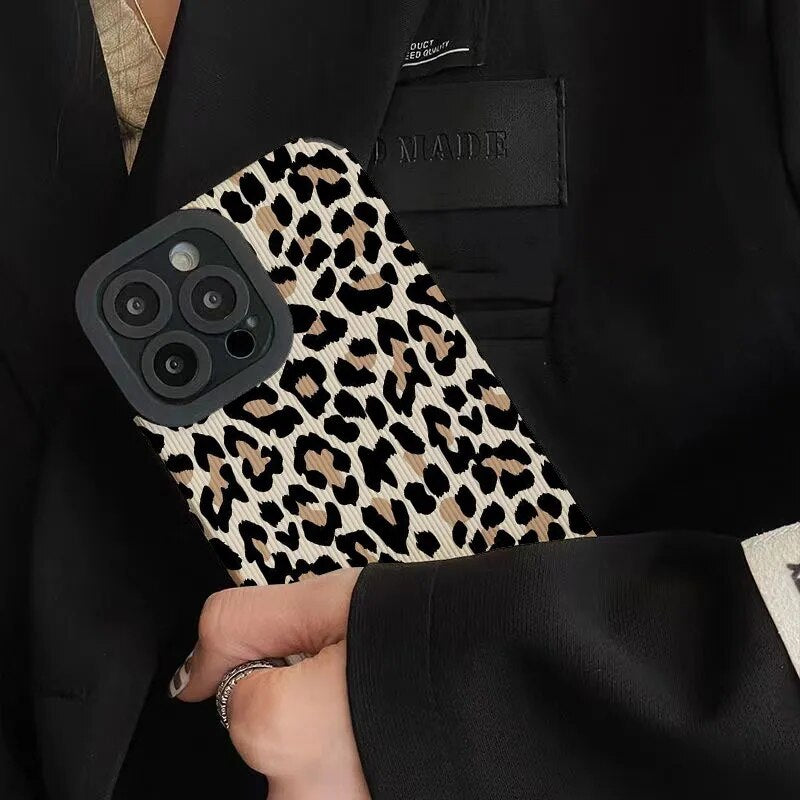 Leopard Pattern Lovers Phone Case