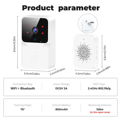 Tuya Smart Wireless Video Doorbell - Your Home Guardian