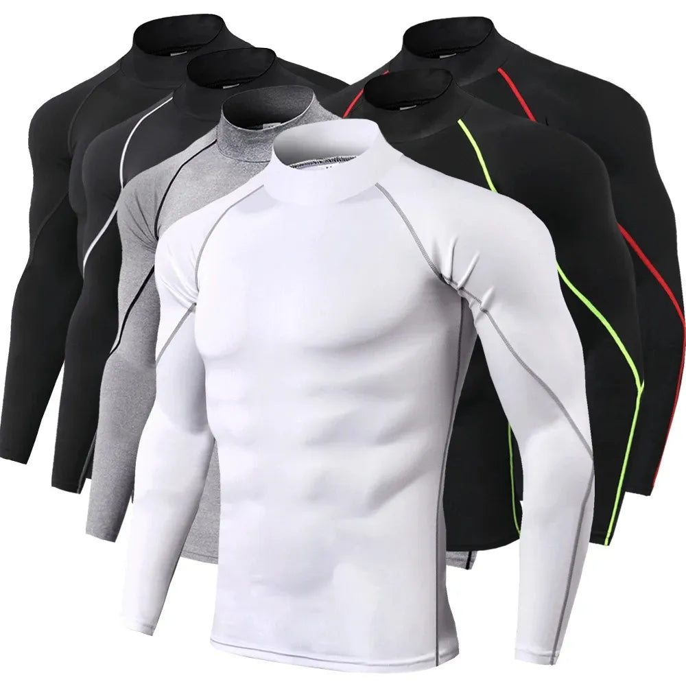 Quick-Dry Long Sleeve Men's Compression Sport T-Shirt