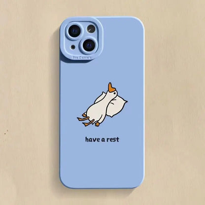 Minimalist Duck Cartoon Phone Case