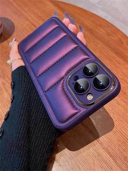 Luxury Puffer Jacket iPhone Case