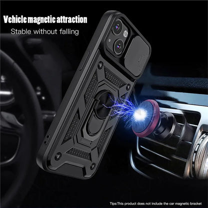 iPhone Armor Magnetic Ring Stand Case