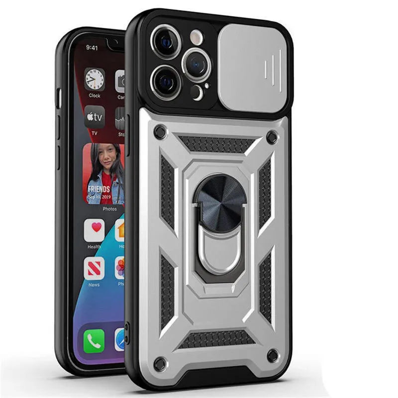 iPhone Armor Magnetic Ring Stand Case