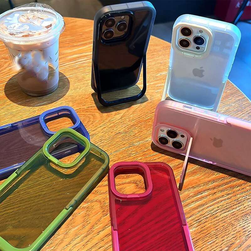 Clear Bumper Stand Holder Phone Case