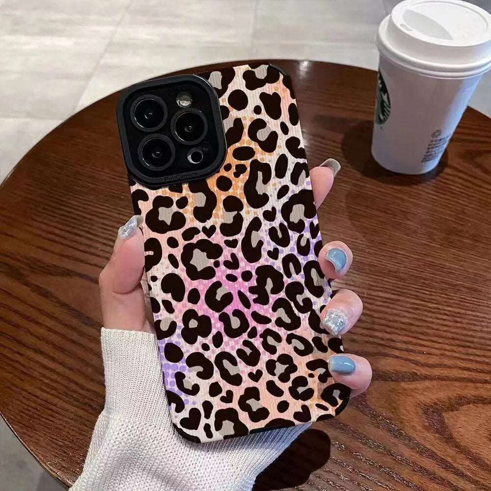 Colorful Leopard Pattern Lovers Phone Case