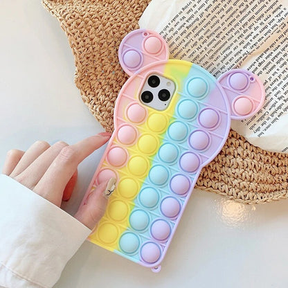 Push Bubble Toys Relieve Stress Phone Case