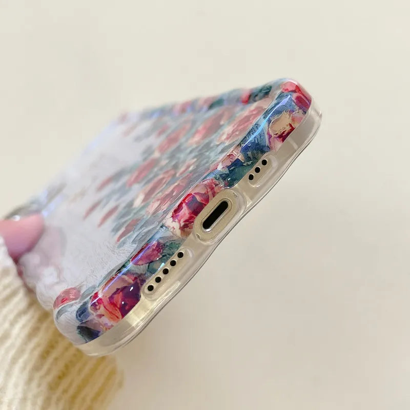 Flowers Painting Lovers Phone Case V2