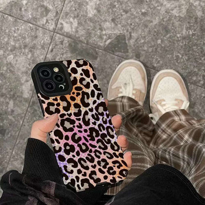 Colorful Leopard Pattern Lovers Phone Case