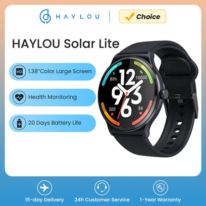 Haylou Solar Lite Smartwatch: Ultimate Style and Performance