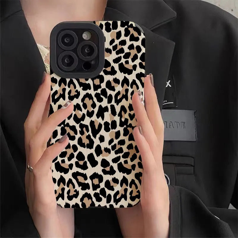 Leopard Pattern Lovers Phone Case