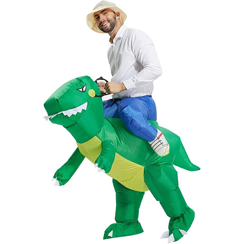 Inflatable Green Dinosaur