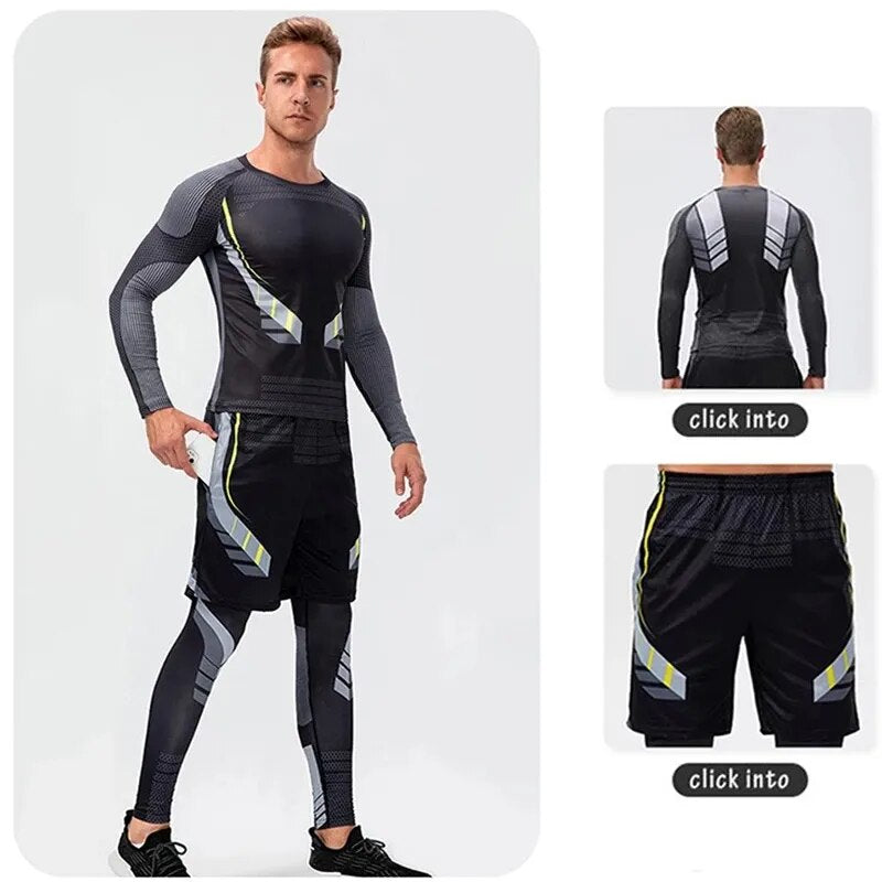 Quick Dry Men's Running Leggings